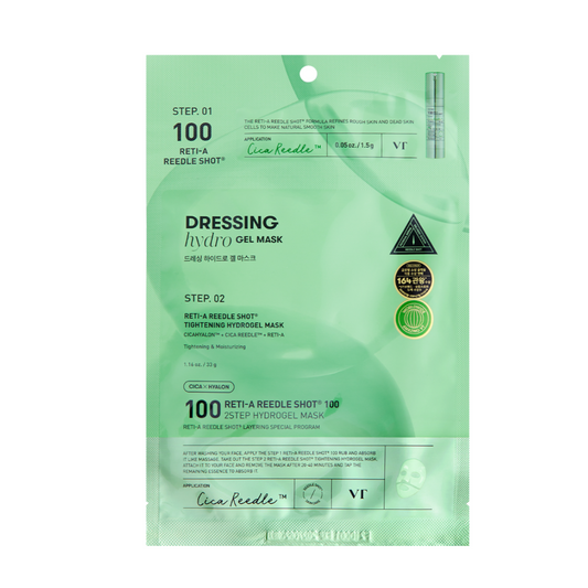 VT COSMETICS Reti-A Reedle Shot 100 2-Step Hydrogel Mask (Antiedad)