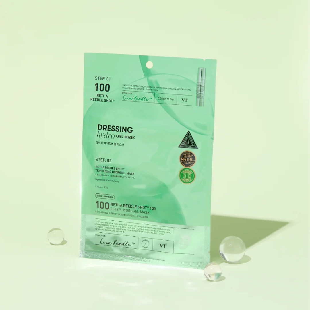 VT COSMETICS Reti-A Reedle Shot 100 2-Step Hydrogel Mask (Antiedad)